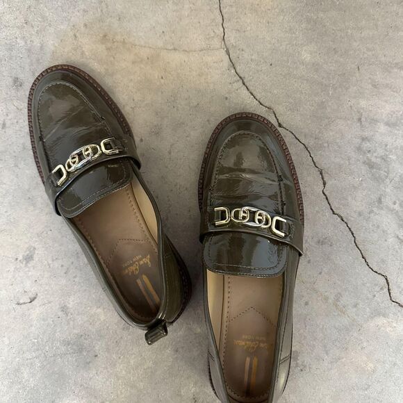 Sam Edelman Women's Khaki and Green Loafers - Picture 1 of 6
